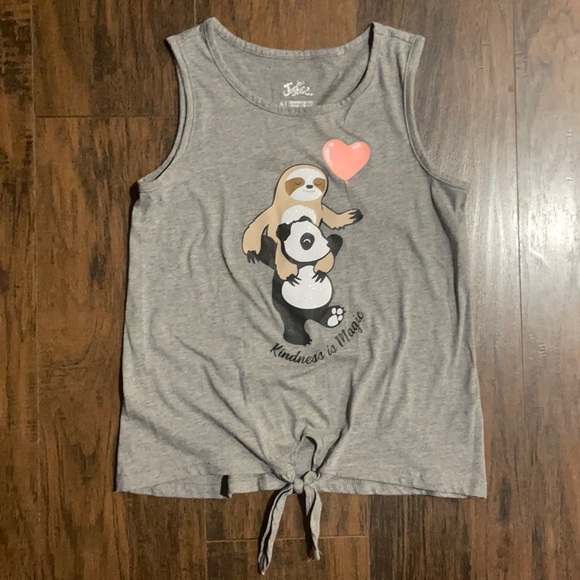 Girls justice tank size 8